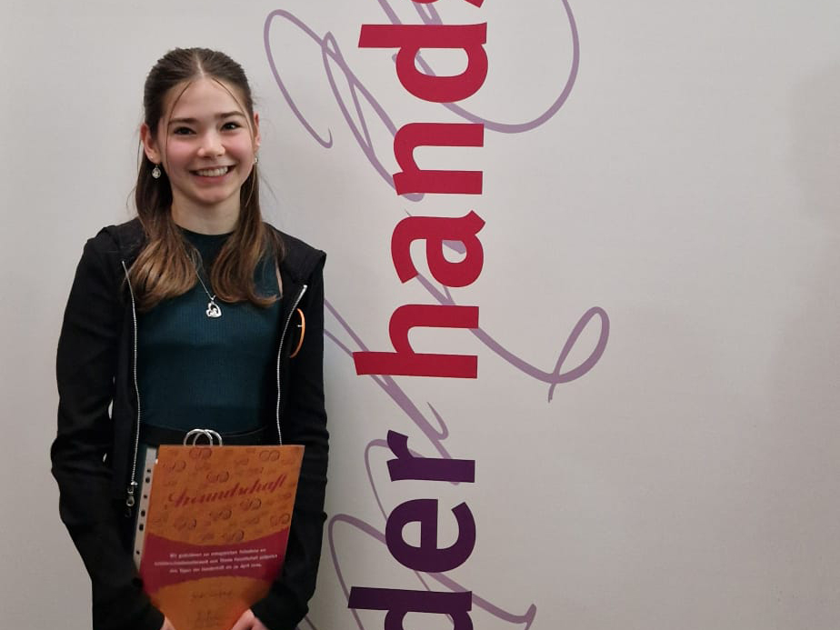 Auszeichnung der Stiftung Handschrift für Nele Gerlach