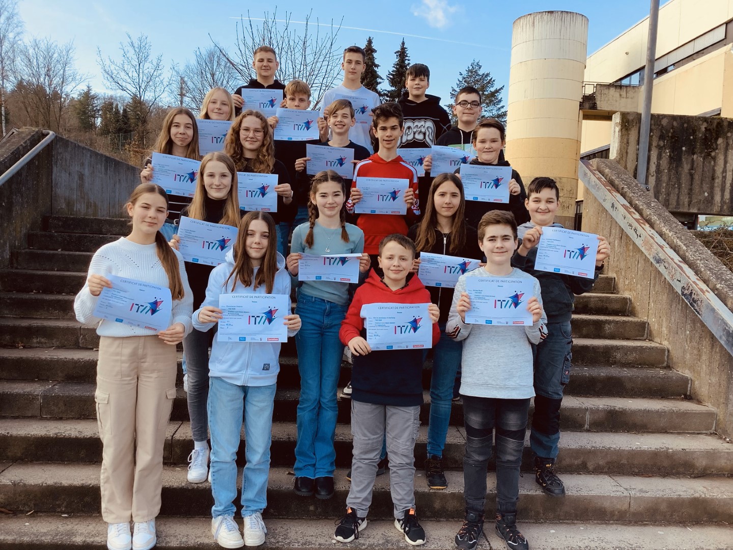 Zweiter Platz für die Klasse 7G2 beim französischen Internet-Teamwettbewerb 2024